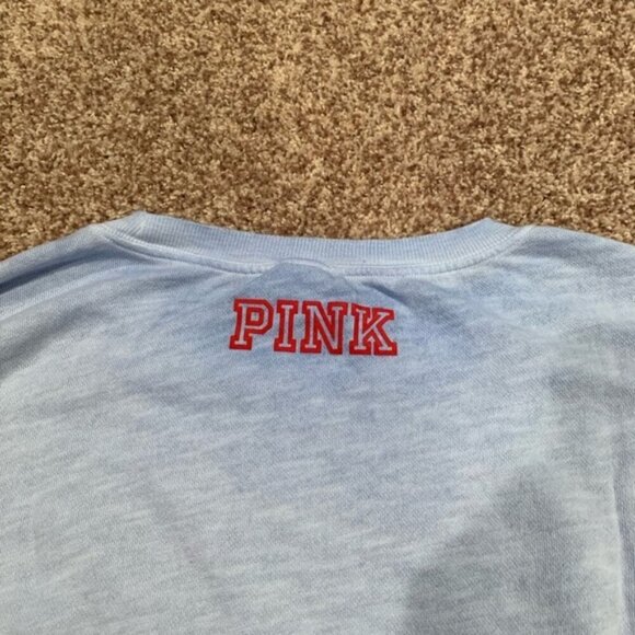 Victoria's Secret PINK Light Blue Ohio State Buckeyes Oversized Sweatshirt Med - Picture 4 of 7